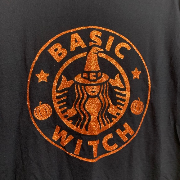 Basic Witch T-shirt Custom Glitter NWT mult sizes - Picture 3 of 12
